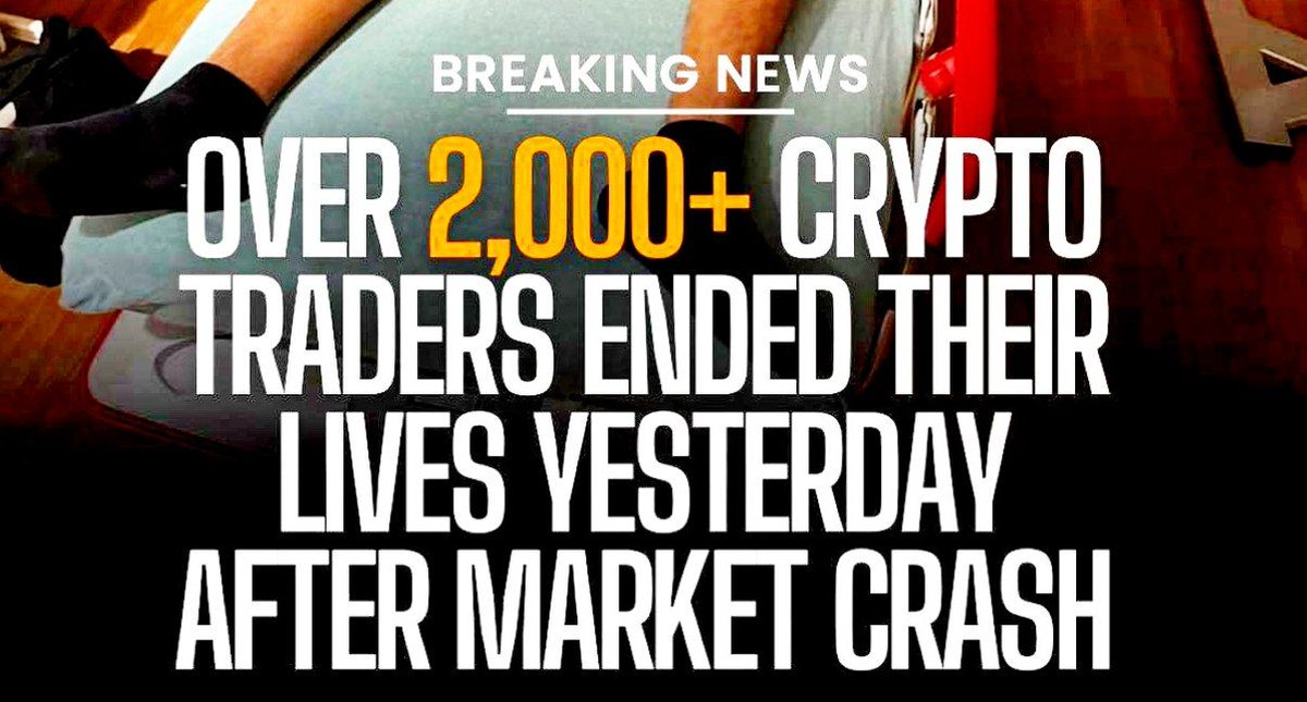 Jamosparsa's tweet image. 🚨 Over 2,000 Crypto Traders Lost Their Lives to Market Pressure 😔
Trading can be brutal — mentally and emotionally.

My view: Your health matters more than any chart. Step back, breathe, and trade with balance.

#Trader #CryptoMarket #MentalHealth #Awareness #Bitcoin