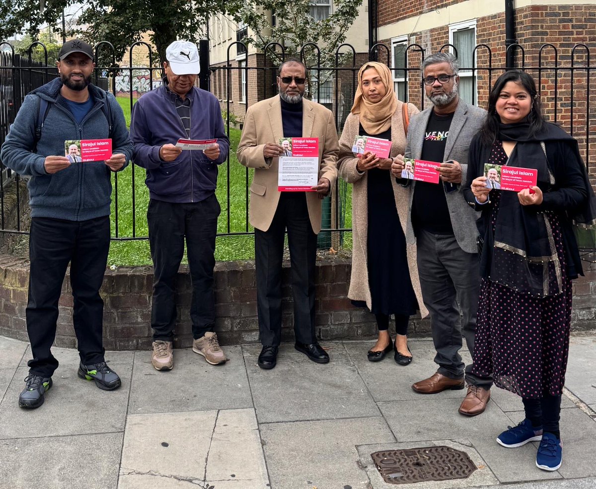 shadchowdhury2's tweet image. "Let's build a better Spitalfields & weavers together! Proud to support @CllrSirajIslam for Mayor of Tower Hamlets! He's committed to social justice, equality, and keeping our community safe. Let's stand together against far-right extremism #TowerHamletsLabour #SirajulIslam"