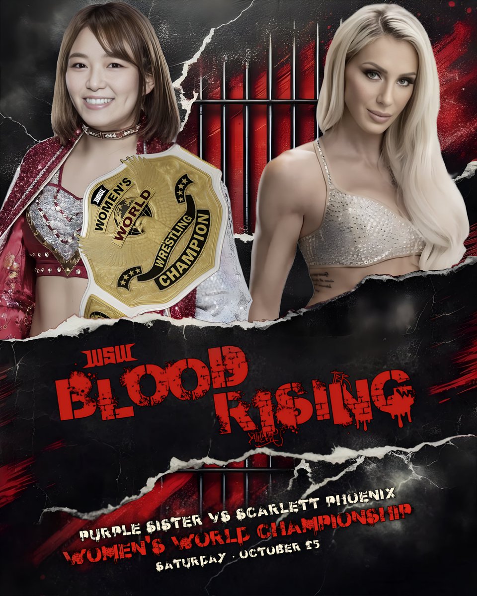 FIRE MEETS FATE… AND ONLY ONE WILL RISE!

The Women’s World Champion, <a href="/RuneBearer98/">Nepgear</a>, defends her crown against <a href="/PhoenixWSW/">Scarlett Phoenix</a>, at WSW Blood Rising!

Sat, Oct 25 | M. Chinnaswamy Stadium | Bengaluru!
