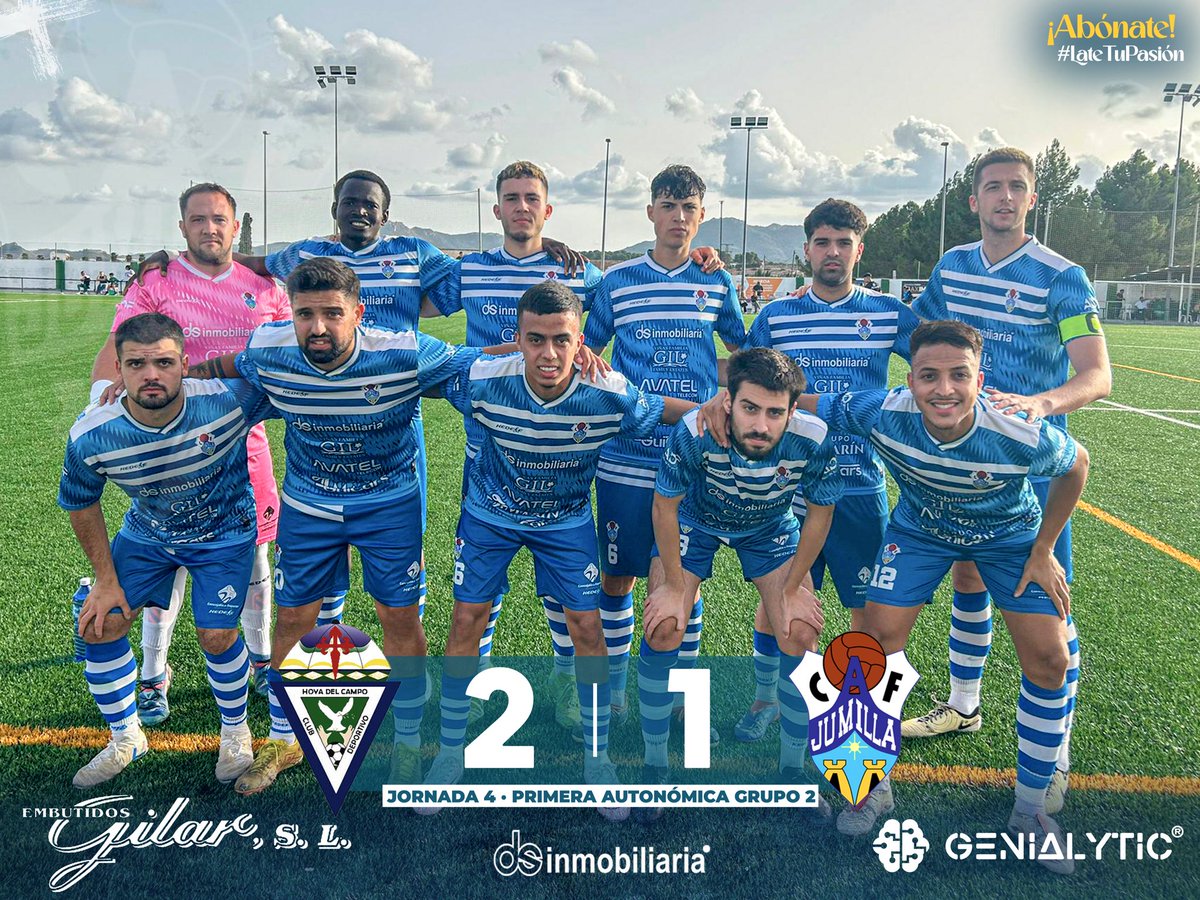❌ Caemos ante el CD Hoya del Campo tras adelantarnos en el marcador con un tanto de Daniel en la primera parte.

👉 Dos goles del equipo rival en la segunda parte nos dejan sin puntos en un partido que merecimos más.

#JumillaDSInmobiliaria #JumillaACF #Fútbol #LateTuPasión
