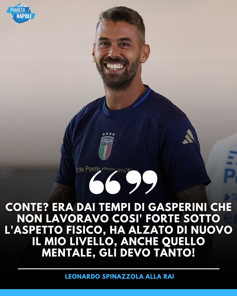 PianetaN's tweet image. 💙 La determinazione di #Spinazzola e i ringraziamenti per mister #Conte