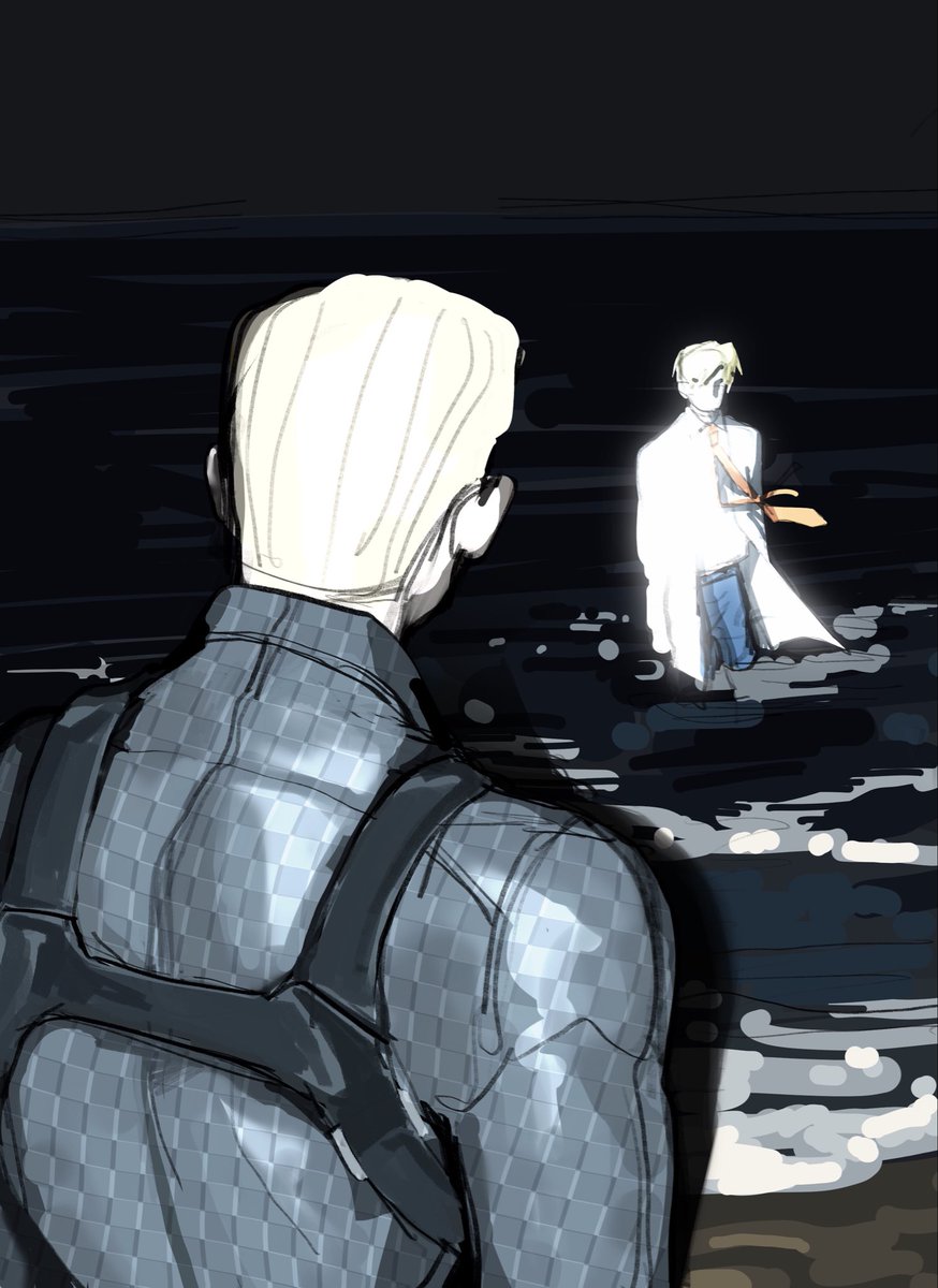 遗忘是假的，记忆是无垠的海。
#WilliamBirkin #ResidentEvil #AlbertWesker #生化危机