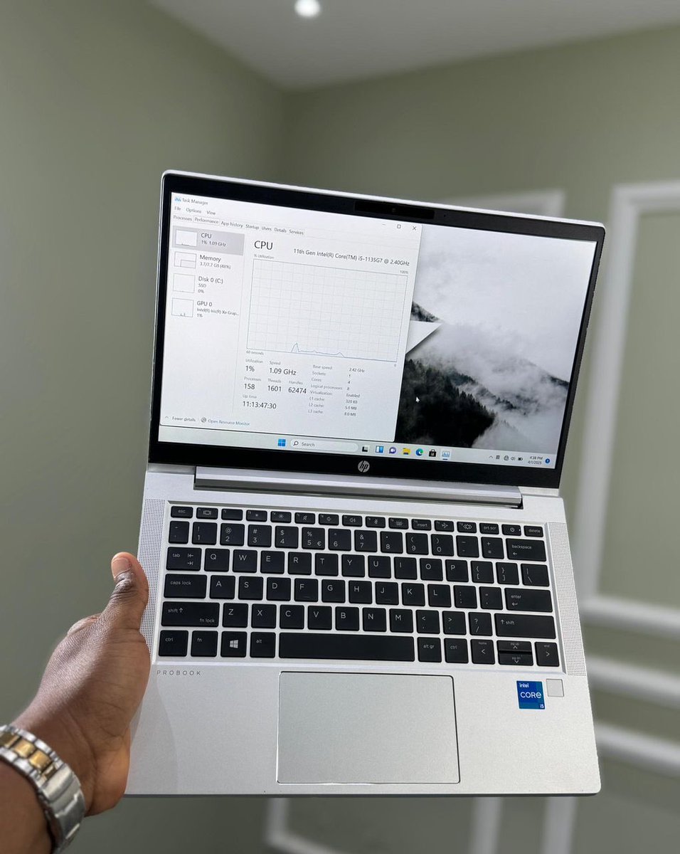 TechShackHQ's tweet image. *HP PROBOOk 430 G8 NOTEBOOK*

🀄️11th Gen®️Intel Core i5 Processor  8 CPU’s 
🀄️8 Gig Ram ddr4 upgradable 
🀄️256 Ssd 
🀄️14 inch
🀄️keyboard
🀄️Type C Port 
🀄️Fingerprint
🀄️Intel Iris Xe Graphics 4GB
🀄️180•C Rotatable
🀄️Face 🆔 
🀄️Charger 🔌 

Ghc: 4.5k
☎️0241636577