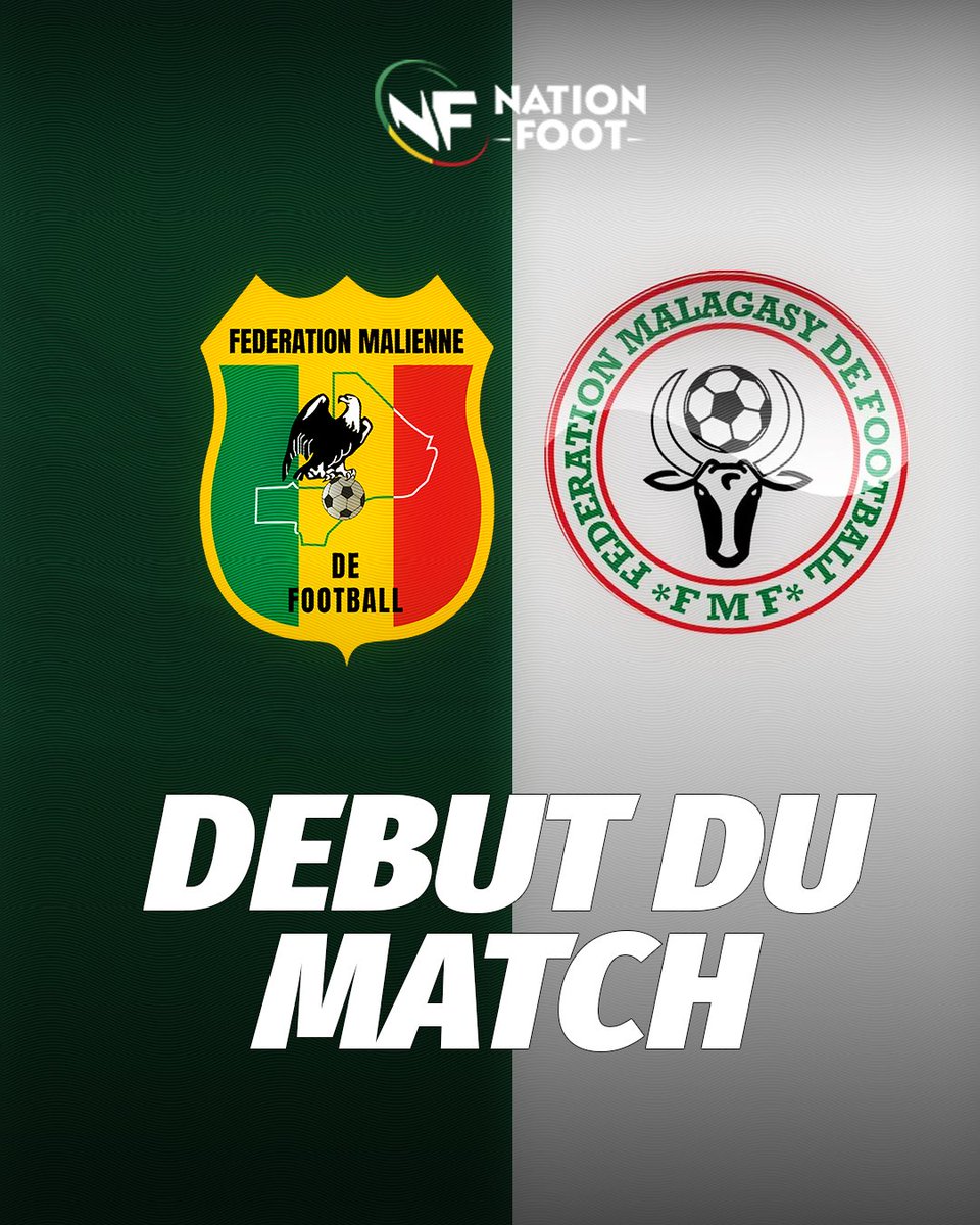 QUALIFS COUPE DU MONDE | 🇲🇱 0–0 🇲🇬 
Le choc démarre — coup d’envoi donné !