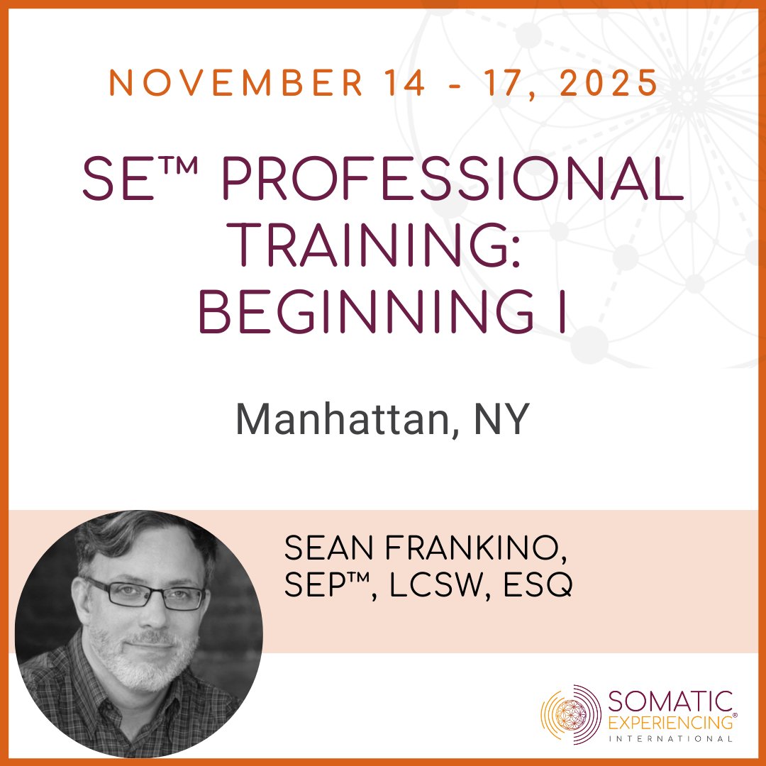 Somatic_Exp_Int's tweet image. Apply to the Somatic Experiencing Training Program: traumahealing.org/ApplyHere
Ready to Register? Follow the Link Here: traumahealing.org/Beg1Manhattan2тАж
#traumahealing #trainingprogram #manhattan #investment #joy #community