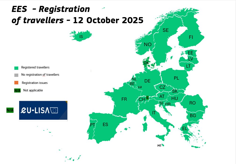 Today marks a historic milestone for Europe.

All 29 Schengen countries have successfully launched the Entry/Exit System — the digital backbone of EU border management system.

With the EES, we will know who enters and leaves the European Union, when and where. This achievement
