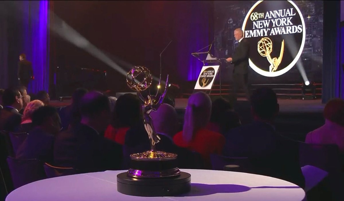 Had a great time celebrating with my Spectrum News 1 colleagues at the New York Emmy Awards last night.  Went 0-for-9 but still made it to the stage, for the first time as a presenter, so that was pretty cool.