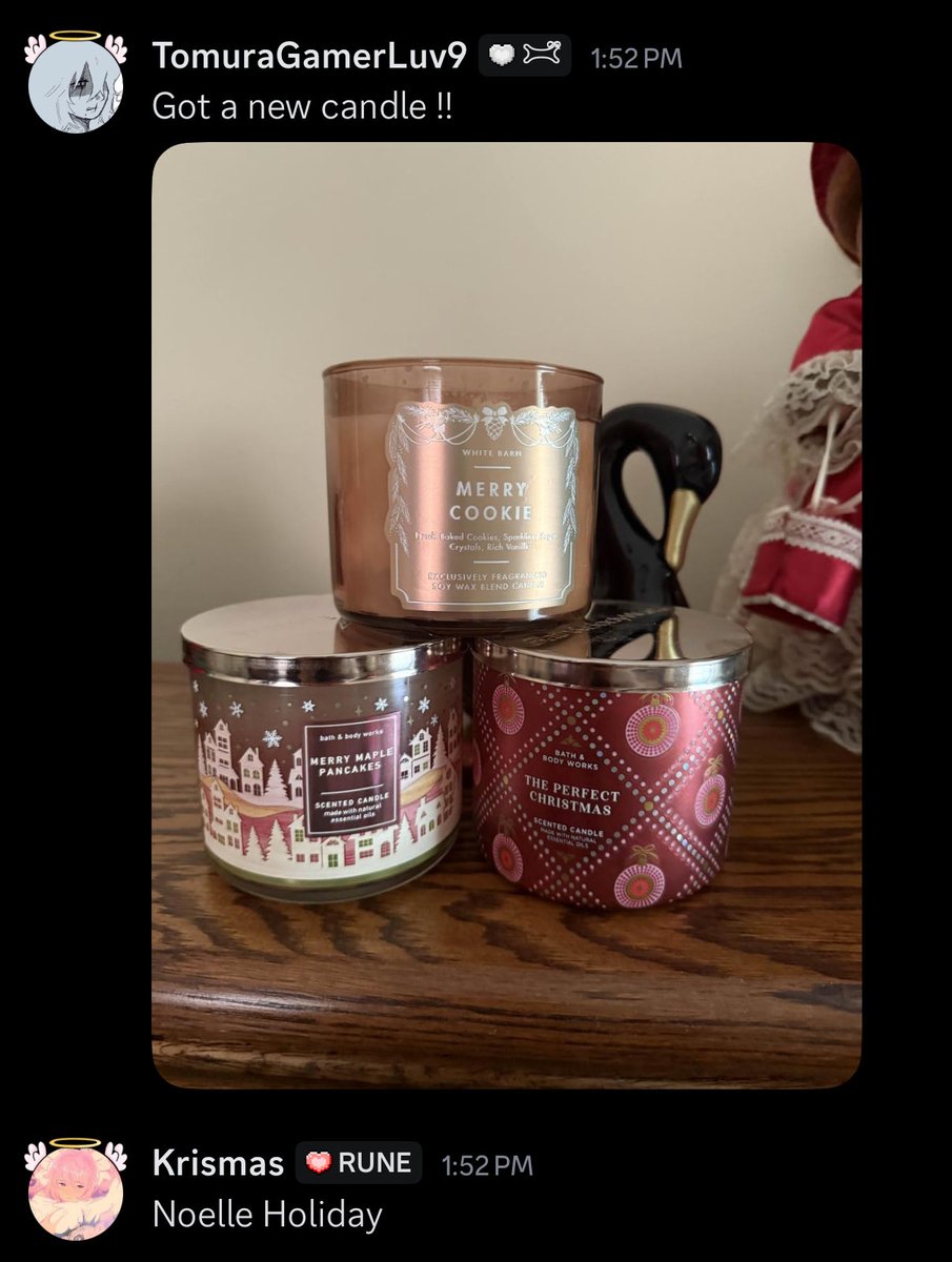 foxtailedfennec's tweet image. My favorite scents are very ironically Christmas scents