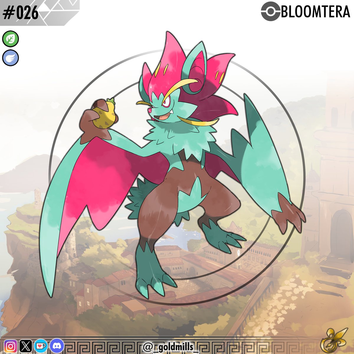 Hey folks, little Flying type line for my dex - based on fruit bats!
DISCORD: discord.gg/YysFu8nfdA
KO-FI: ko-fi.com/goldmills