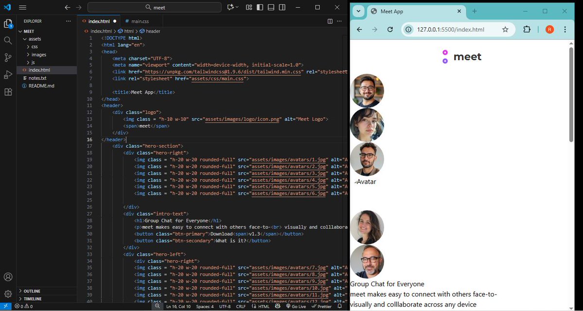 ronohcodes's tweet image. Day 9 of #100DaysOfCode: Today I almost cried while learning  CSS.
Learned CSS position property: static, relative, absolute and sticky. I figured out the only way to understand this better is to build a project. So here it is, done with html, next: stlyling it with CSS.
 #css