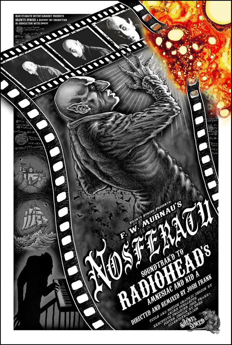 TurningOfPages's tweet image. No.12 of my #31DaysOfHalloween 🎃

Nosferatu: A Symphony Of Horror - featuring the songs of Radiohead, exclusive to indie cinemas 🧛🏻‍♂️🖤

It was very cool, really interestingly done and it actually worked really well; a wonderful synergy of old and new 😍