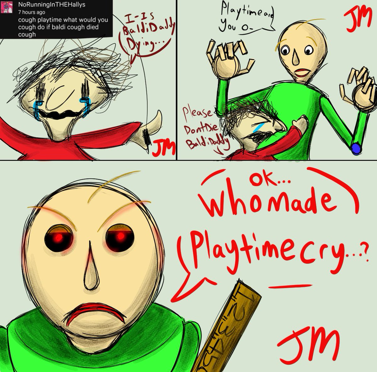 joeyschumngus's tweet image. Day 12 #pillarchase2 #trickorchase (I'm sorry baldi fans)