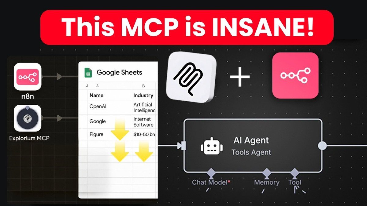RiteKitAPI's tweet image. Video : FINALY! An #MCP For REAL #Business #DataEnrichment (n8n FREE Template) 💰 🎞 📊 - rite.link/KYgs 👈🏼 the ad on the link and get the #CompanyLogoAPI that does what #chatGPT4 and #AItools can't do.