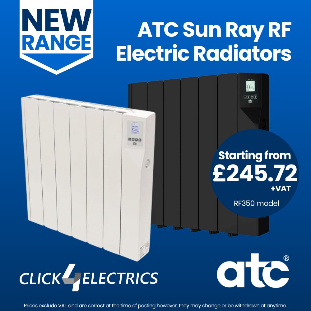 🔥 We're thrilled to announce that the ATC Sun Ray RF Electric Thermal Radiators are now officially listed on our website bringing smart, efficient heating right to your doorstep!  

📲 Order today tinyurl.com/gvvedswq 

#Trades #Install #Heating #SparkyLife #Electrician