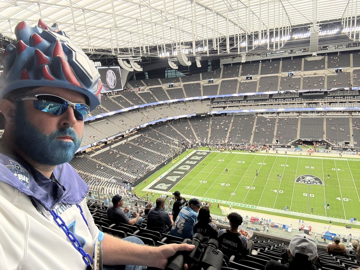 In the rafters again on the 50 yard line to represent our boys! #TitanUp