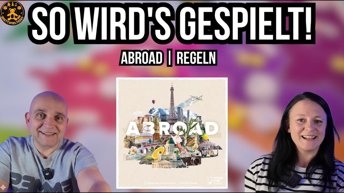 spiel_brett's tweet image. Europa in einem Brettspiel? 🗺️ Jup, das geht!
Wir haben &quot;Abroad: Das Europa-Reisespiel&quot; getestet und zeigen euch, ob sich die Reise lohnt. Regeln, Material &amp;amp; unser Fazit – alles im neuen Video! #Abroad #Brettspiel #Spieleabend
 youtu.be/Ve-o7f300gM
@Asmo_dee @1MoreTimeGames