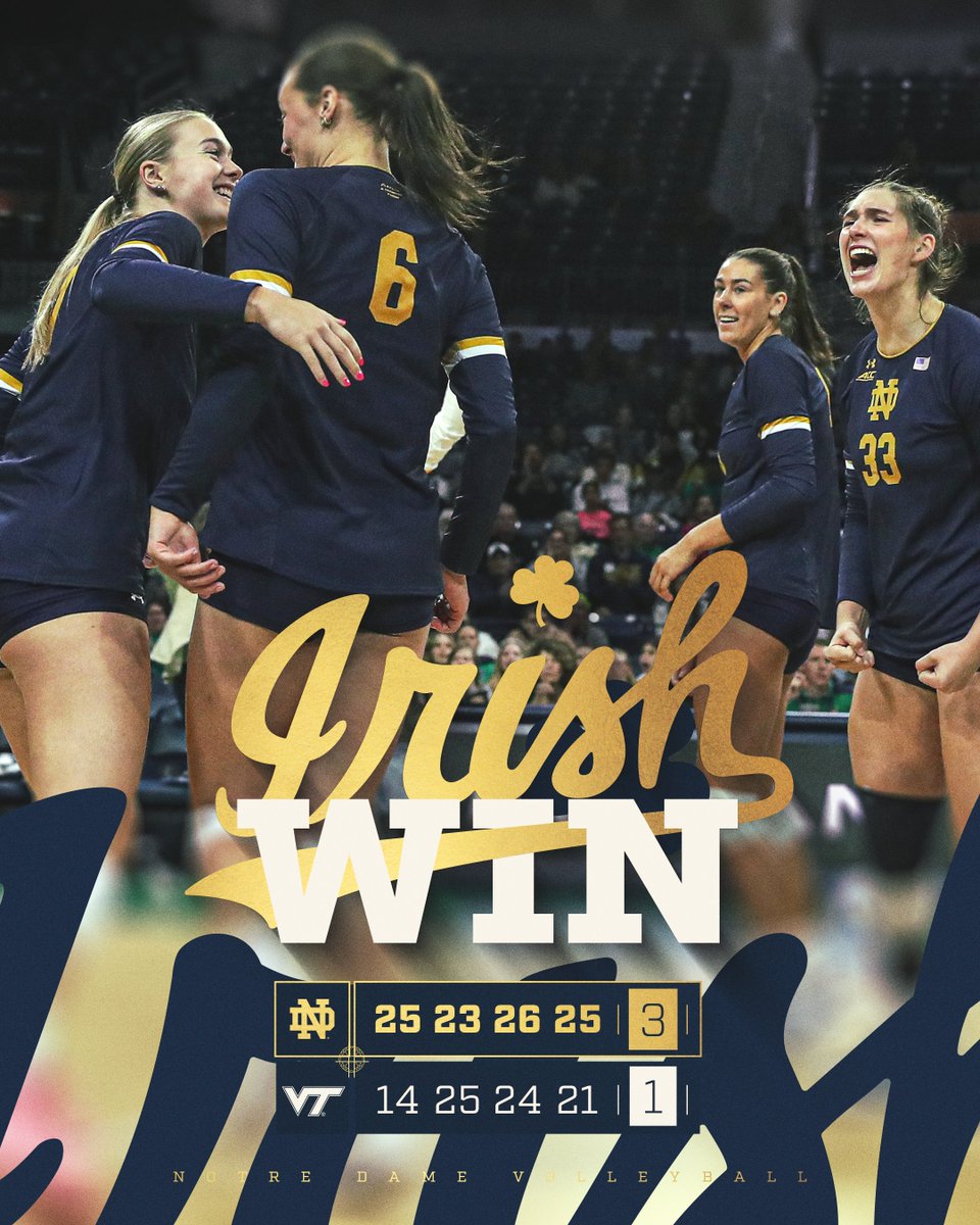 IRISH WIN!!! ☘️

#GoIrish
