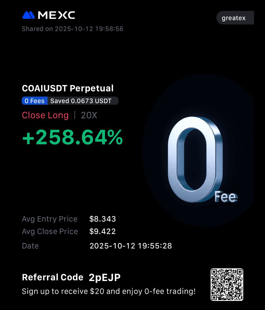 greatexfx's tweet image. I just witnessed the most crazy manipulation with mexc futures $COAI. This is Crazy. This a crime

On spot Coai is at $17 with ATH $21.5 
On Futures Perpetual it’s at 9.6 woh ATH $11.3

#COAIUSDT #MEXC0Fee #mexc