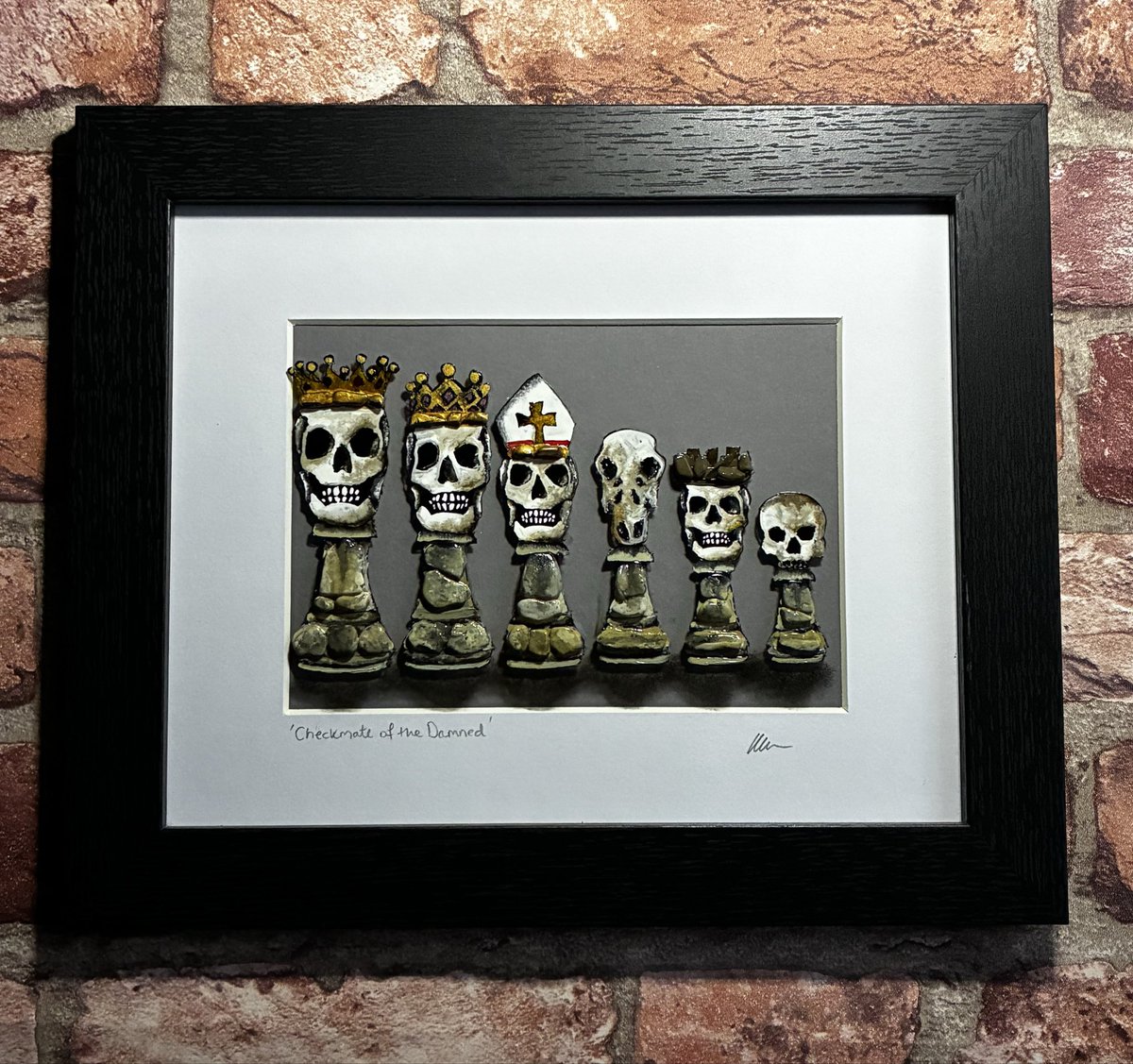 SeaOnGlass's tweet photo. My new piece titled ‘Checkmate of the Damned’…. https://t.co/uWme0tlTsk