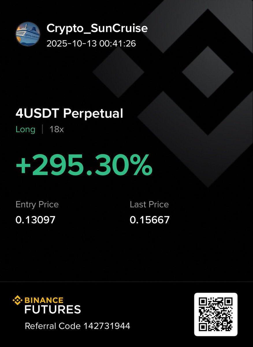 CryptoSunCruise's tweet photo. Every scroll is a choice: distraction or direction. We give you direction. Insights that turn into income, not noise. Follow today and let your feed work for you.
#4USDT #CryptoMarket #Trump #Binance #TradeWar $4usdt $btc https://t.co/js9hhLQxDO