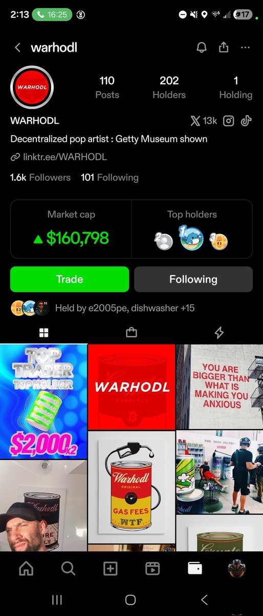 DropMechanics's tweet image. @AliChibly25379 @erickthelchemst @warhodl @WilderStubbs @fubusanxing @jessepollak @farm2tablelife #TREASURE #Web3 #Zora @zora going going gone!! 🚀 zora.co/@warhodl