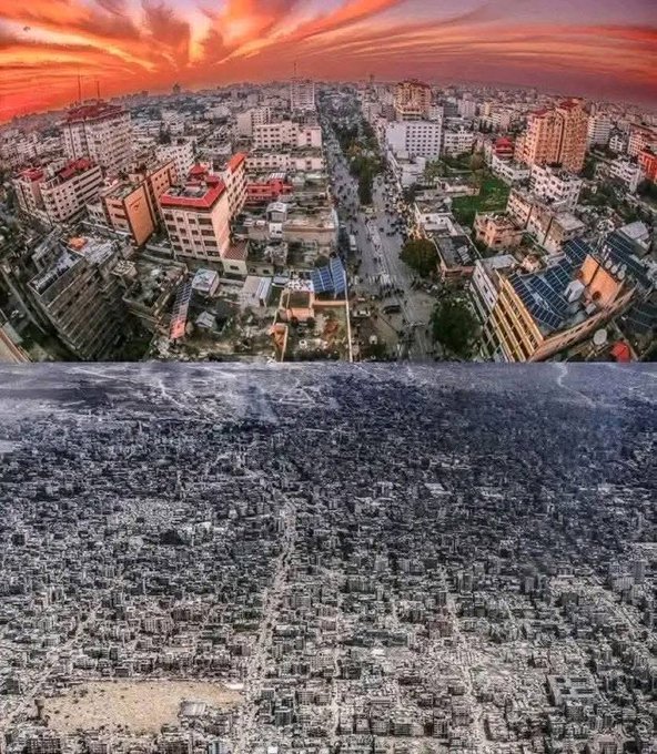 انا لو مكان السيسي في مؤتمر شرم الشيخ اعزمهم على فسحة بطائرة هليكوبتر فوق غزة وانزل بيهم وسط الدمار ليأخذوا صورة للتاريخ تراها جميع شعوب الأرض ويلقي كلمته من على الأرض من هناك ويقوم بزيارة أحد المستشفيات المدمرة ولتكن مثلاً مستشفى المعمداني التي كان مسرح اول مذبحة .