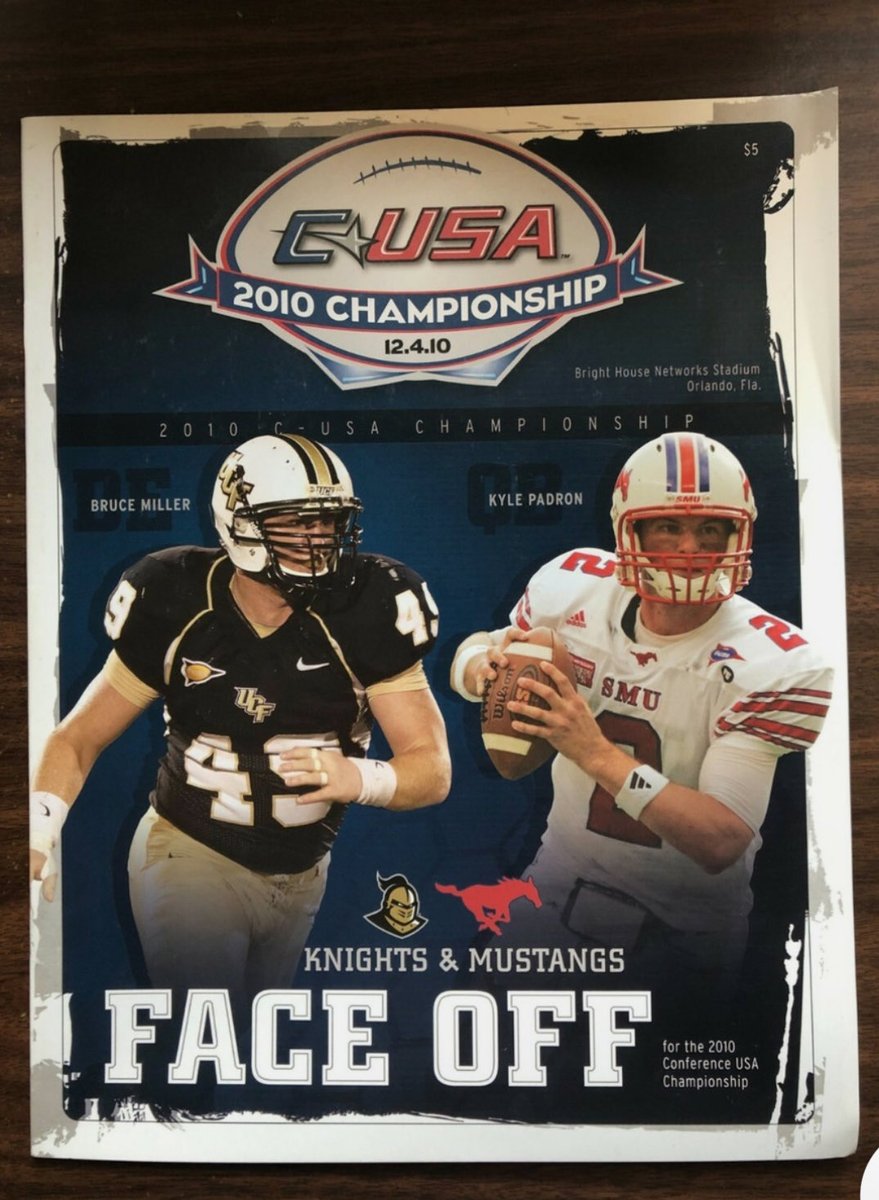 2010 Conference-USA Football Championship poster (SMU vs UCF)