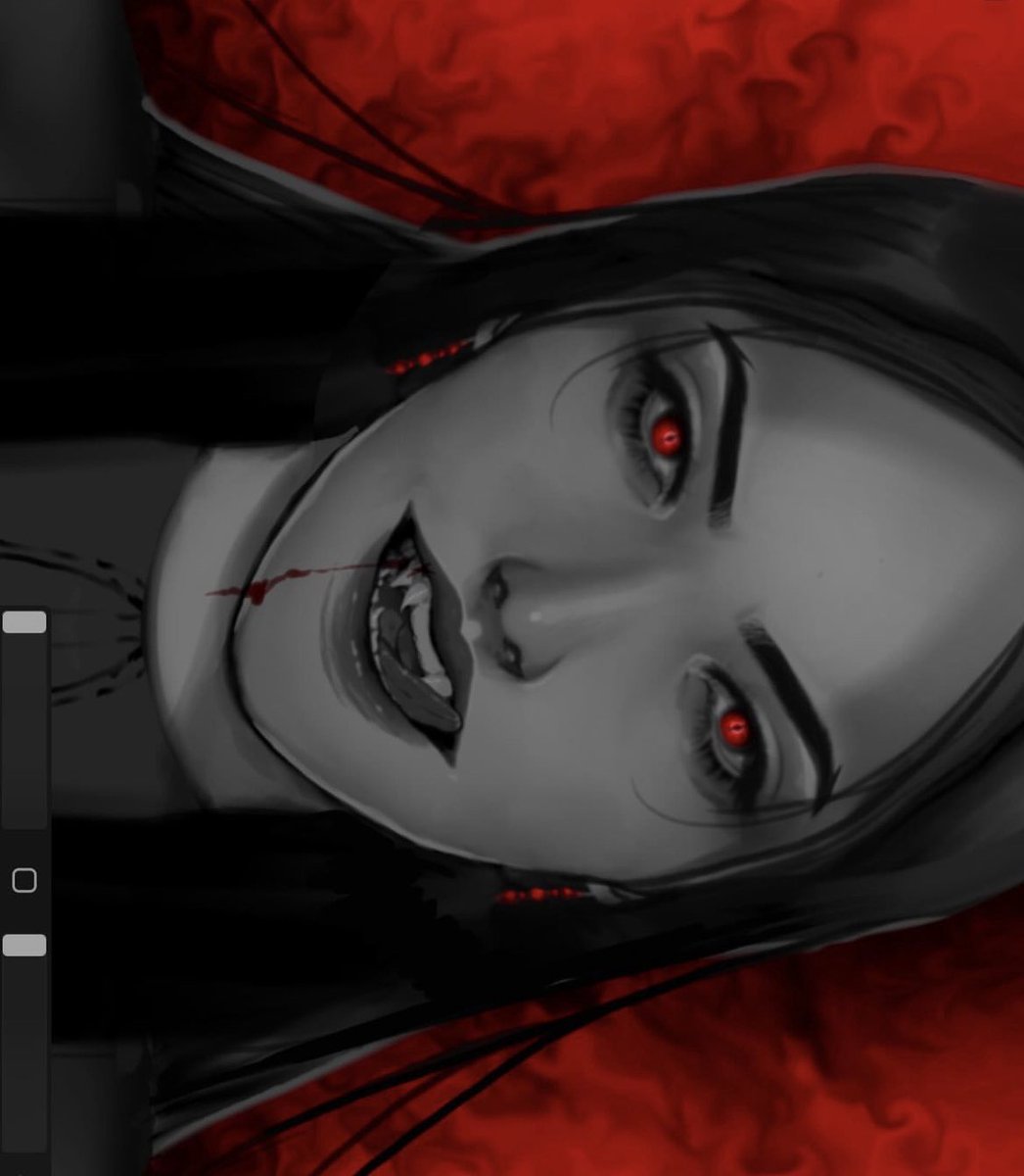 KDD_AE's tweet image. bleugh 🧛 
#oc #procreate