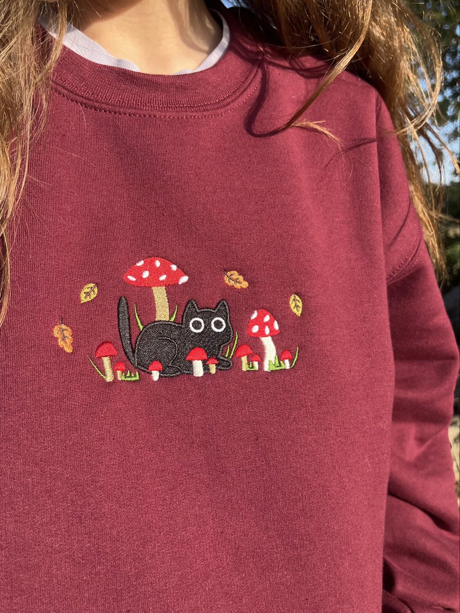 nooksneedlesco's tweet image. SWEATSHIRT GIVEAWAY ✨

giving away another one of these cute mushroom cat sweatshirts!!! 🐈‍⬛🍄

to enter:
🍂follow me
🍂like &amp;amp; repost
🍂reply which colour is your favourite
🍂tag someone for an extra entry

open internationally 🌎
closes 16th October! ✨