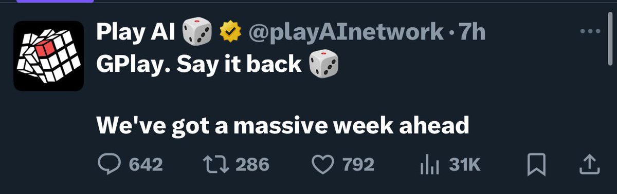 samuelonweb3's tweet image. Curious about what’s next for @playAInetwork? The wait might finally be over with the TGE/snapshot probably next week.

For months, PlayAI has been building toward this moment, uniting AI, gaming and onchain innovation into an ecosystem where AI agents don’t just play the game…