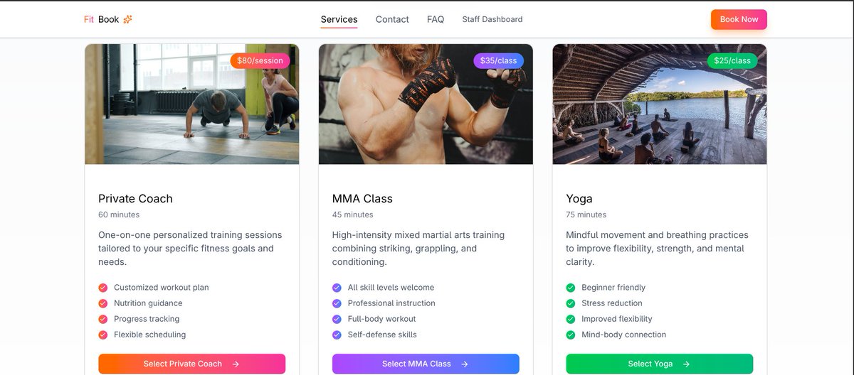 jatin02k's tweet image. Fit Book UI preview 🔥
Built a clean booking flow for trainers &amp; clients — minimal, fast, and mobile-first.
Next.js + Supabase MVP taking shape.
Check out the new Figma design 👇
#BuildInPublic #NextJS #SaaS #Design #UIUXDesigner #figmatohtml