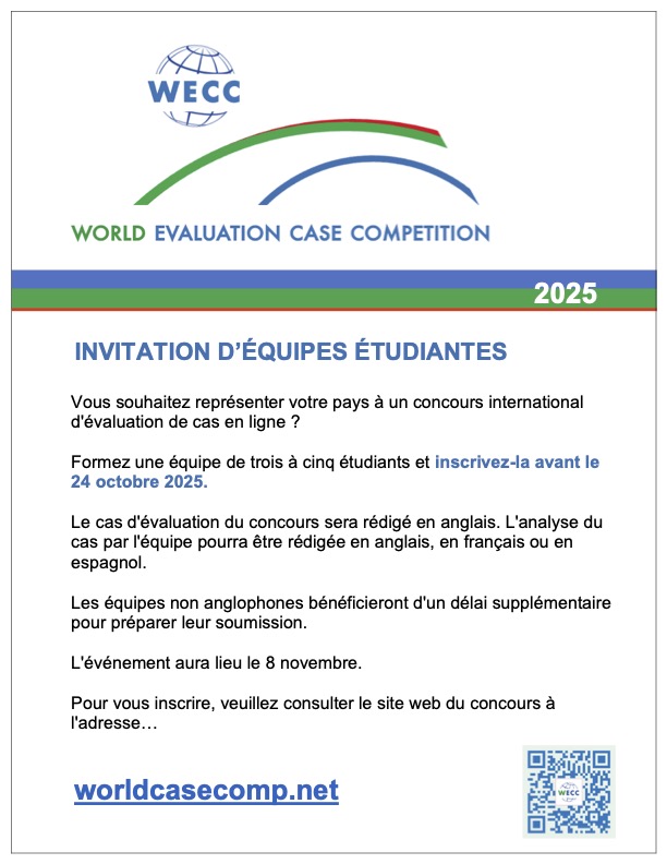 World Evaluation Case Competition (WECC) tweet media