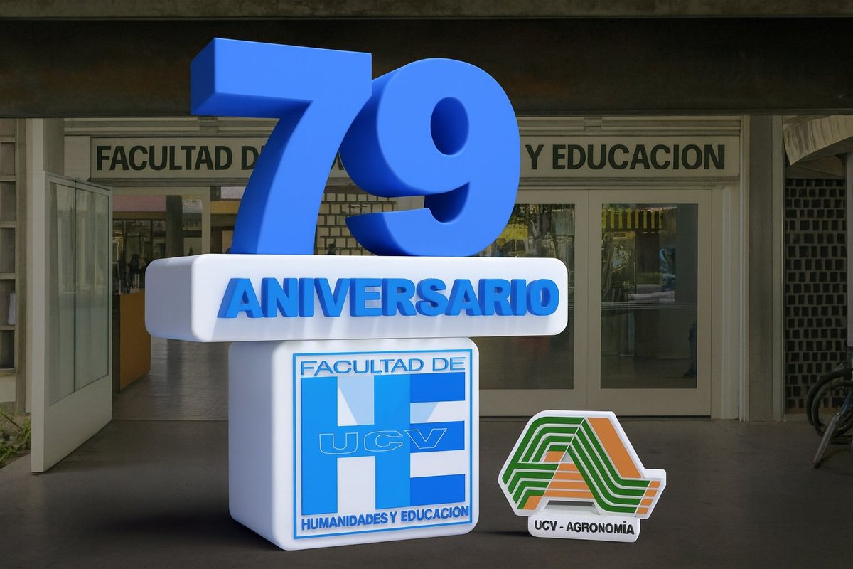 🎉 ¡Feliz 79° Aniversario! 🎓
La Facultad de Agronomía – UCV celebra con orgullo a la Facultad de Humanidades y Educación por sus 79 años de excelencia, cultura y compromiso con Venezuela. 🇻🇪✨
🌿 ¡Felicitaciones por seguir sembrando conocimiento y formando generaciones 🎉
