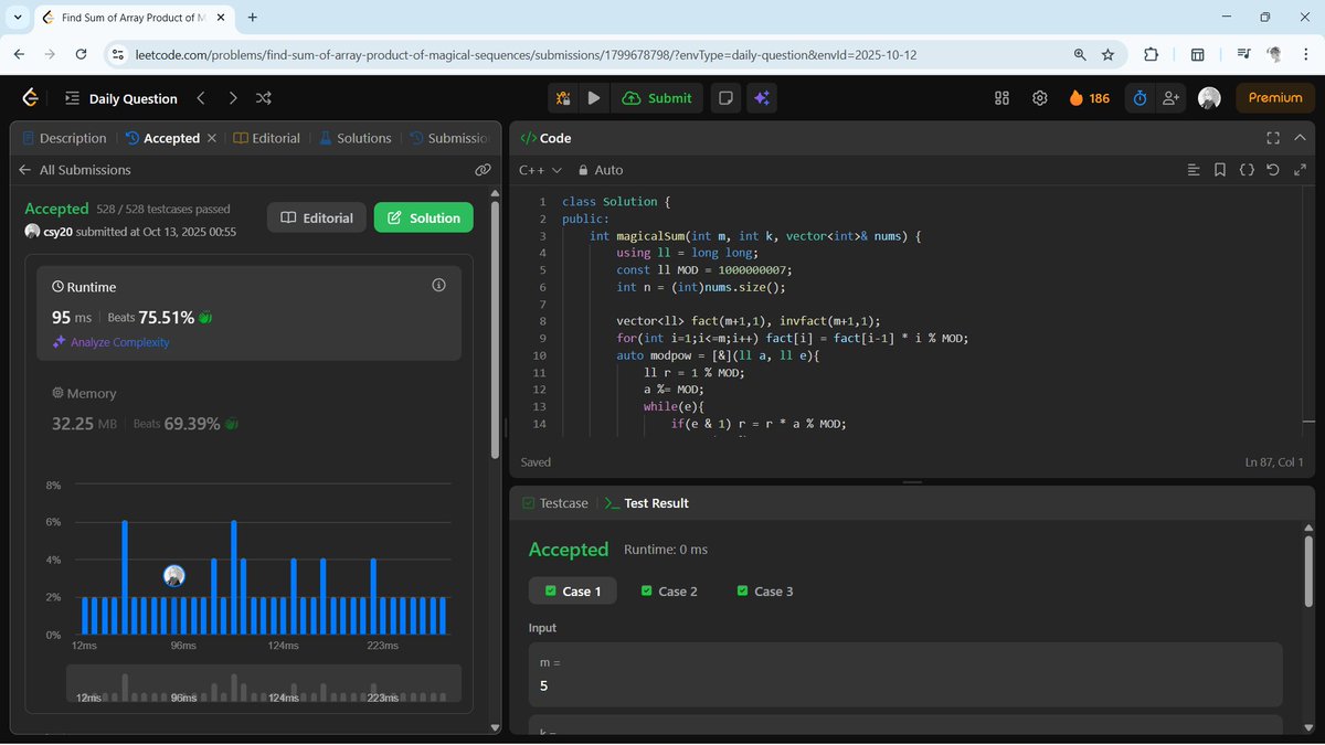 the__csy20's tweet image. #Day239 of coding:

-leetcode POTD 

#DSA #LeetCode