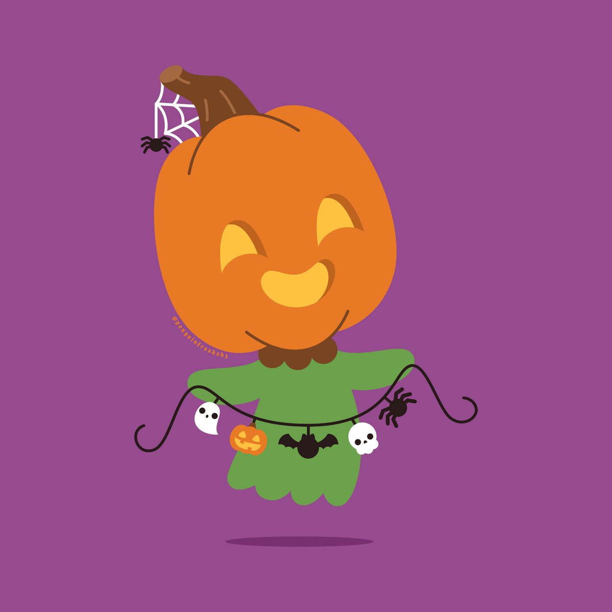 This little pumpkin head is decorating everything with spooky, cute things! 🎃

Thanks to everyone who watched the live art stream!

Watch the replay to see how this cutie came to be &amp; listen to our random chat! ⬇️
youtube.com/live/egnF8EAyK…

Stay spooky &amp; cute friends!

#Halloween