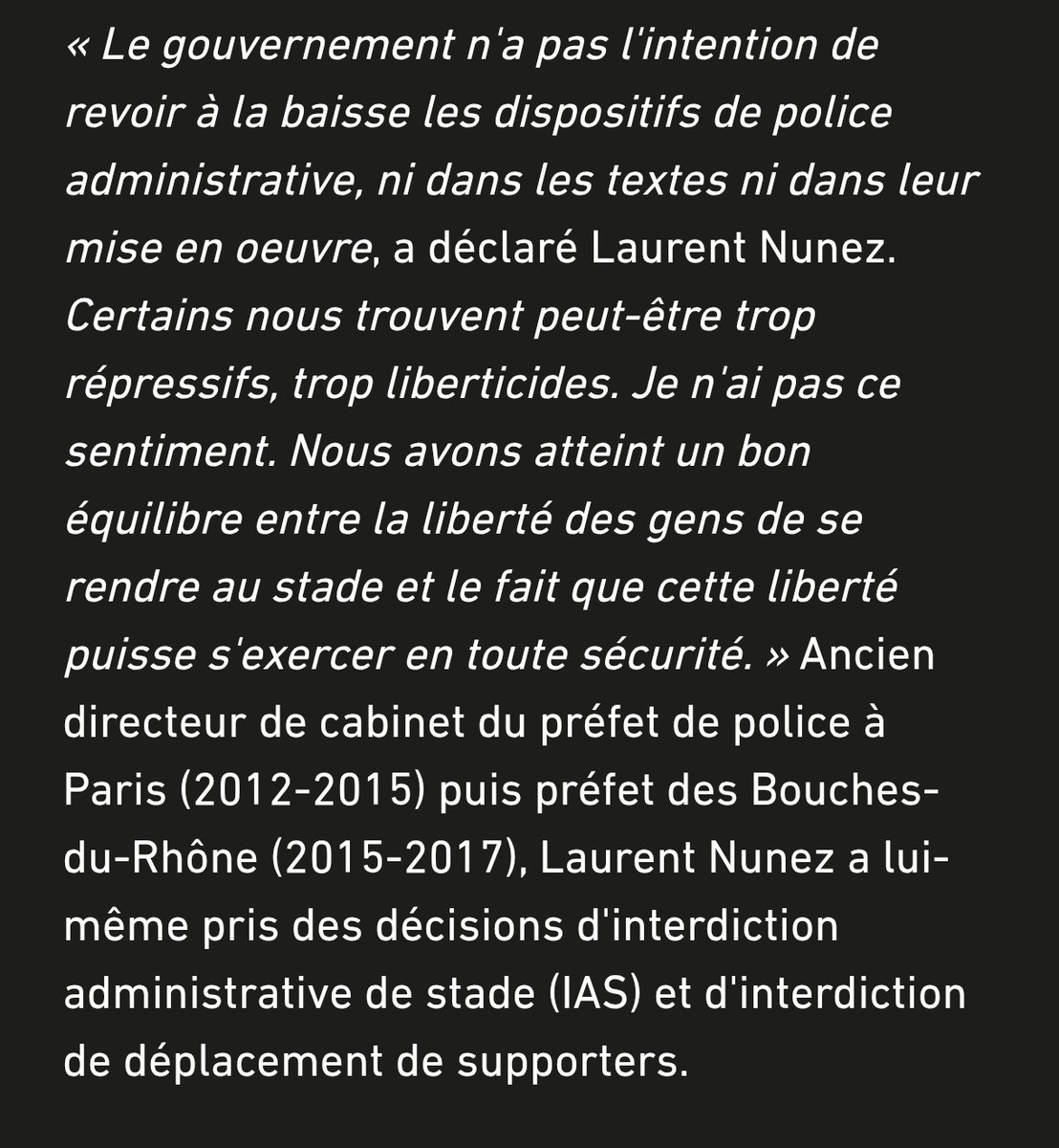 <a href="/Pierre_B_y/">Pierre B.</a> Voir l'avocat de l'Association Nationale des Supporters dire cela 😮