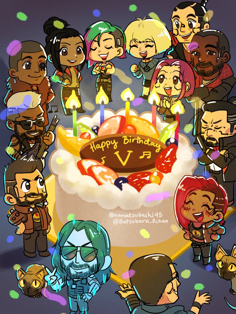Happy Birthday, V/s! 🎂 

I’m a bit late but I think it’s still the 12th on the other side of the world. Hehe. Keep on shining bright ✨⭐️

#Cyberpunk2077 #サイバーパンク2077