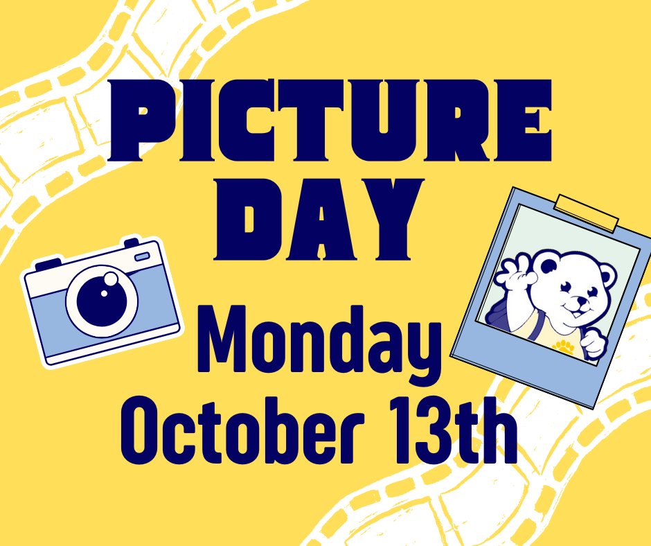 🔔 Reminder: School Picture Day is TOMORROW, October 13th! 🔔