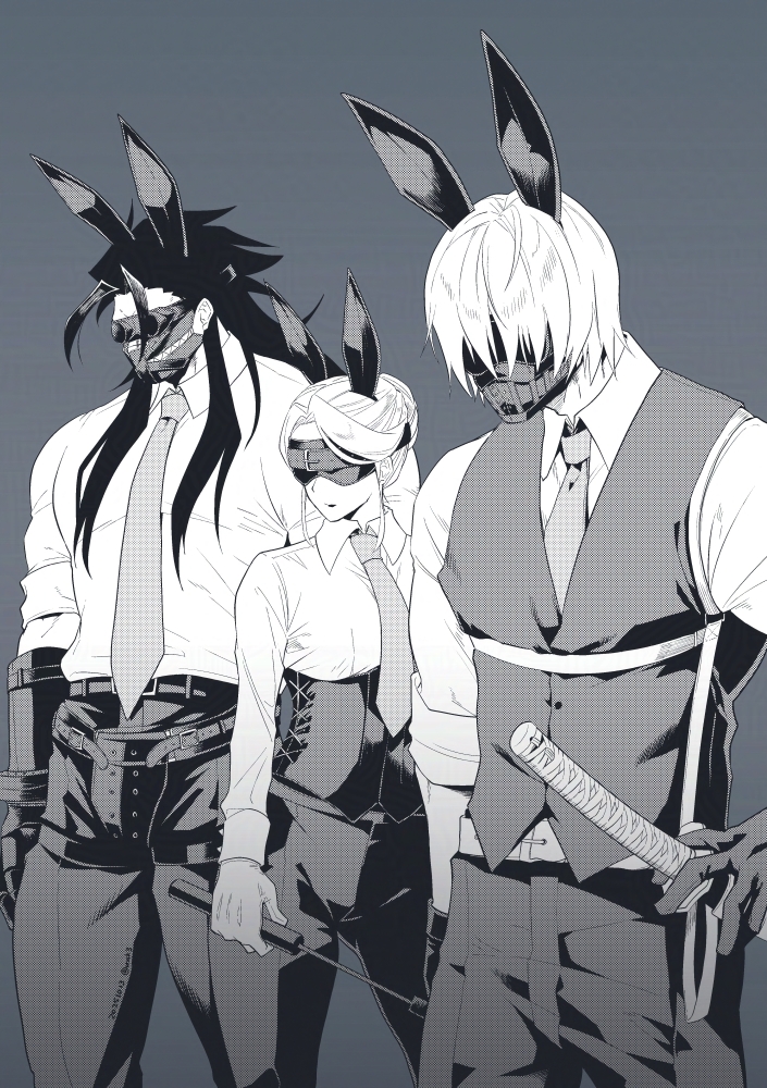 unk3's tweet image. 謎バニ4コマ