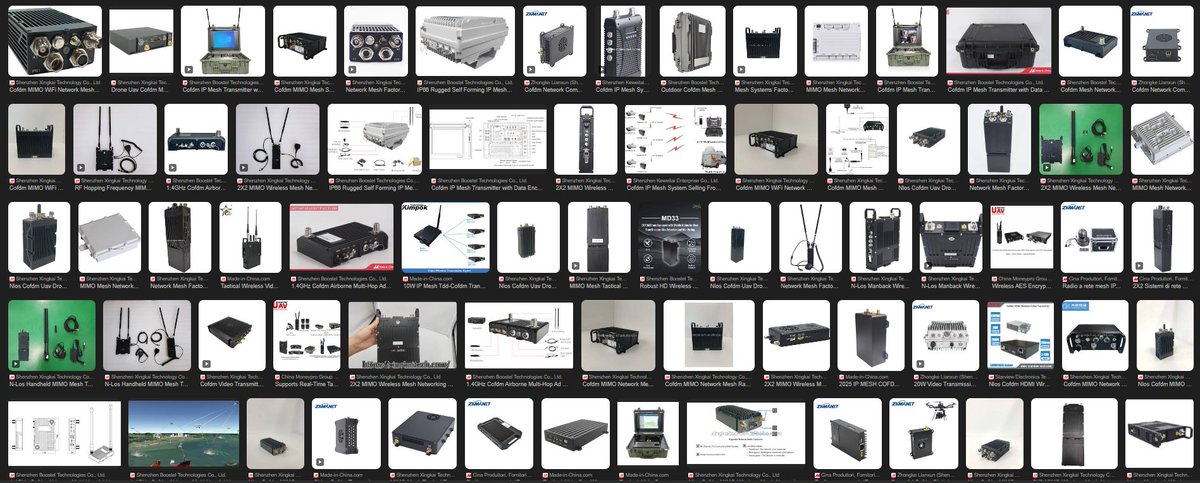 giammaiot2's tweet image. New Dork Saga COFDM OFDM MANET😎Mesh Network

Dork Saga:

- site:made-in-china.com &quot;Tag&quot;

It looks very interesting and full of new features and services, even online 😉😉

#SoftwareDefinedMeshNetwor #MeshNetwor
#EW #ElectronicWarfare
#IoT #MoT