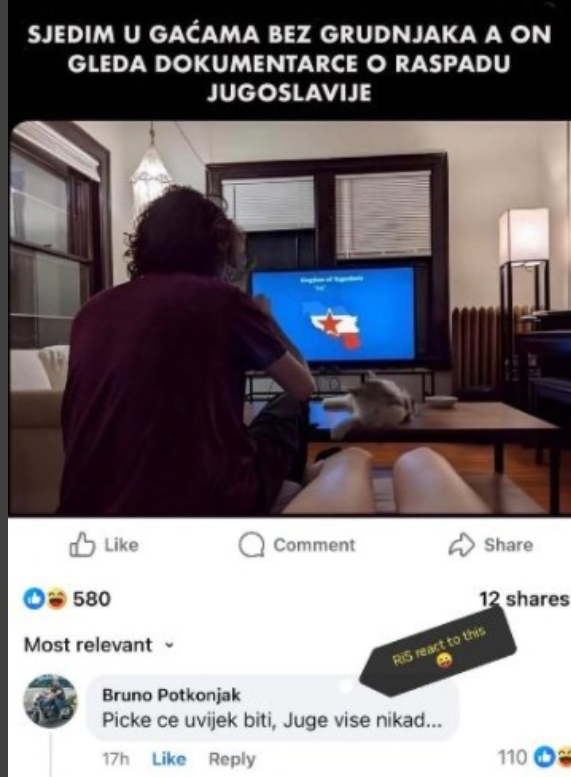 Е ова е тоа за нас југосапиенси другари...