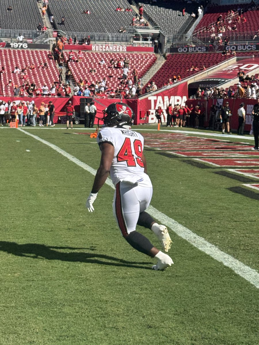 The #Bucs elevated RB Owen Wright from the practice squad for Week 6 

He spent the majority of training camp with the team. In the preseason, he led Tampa Bay in both rushing yards (100) and yards from scrimmage (112).