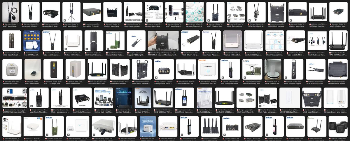 giammaiot2's tweet image. New Dork Saga COFDM OFDM MANET😎Mesh Network

Dork Saga:

- site:made-in-china.com &quot;Tag&quot;

It looks very interesting and full of new features and services, even online 😉😉

#SoftwareDefinedMeshNetwor #MeshNetwor
#EW #ElectronicWarfare
#IoT #MoT