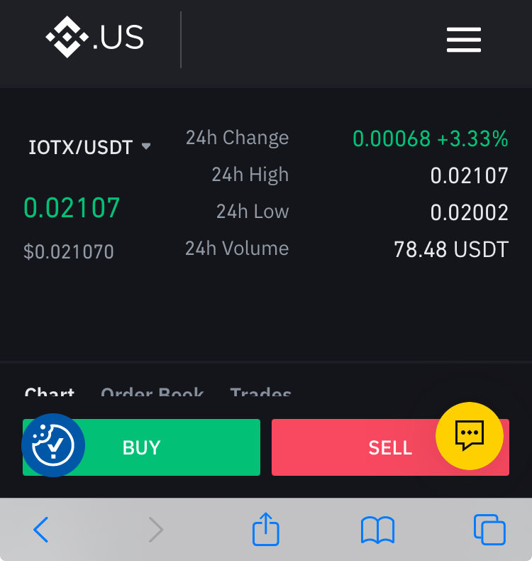 Holy fucking shit. Wtf! 
How on earth $iotx price is 0,021 on Binance US and 0,0136 on Binance global?
Sick of this shit!!