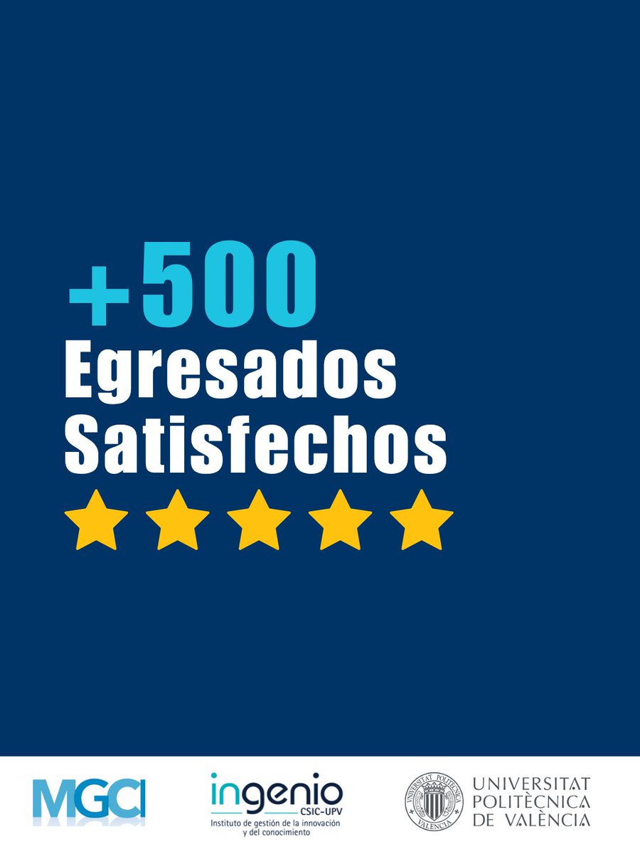 MasterGCI_UPV's tweet photo. Alta empleabilidad en los sectores académico, público y privado

¿Quieres formar parte de la próxima generación?
➤Matrículate https://t.co/Cygnr4JhPq https://t.co/a9oNYGVqvz