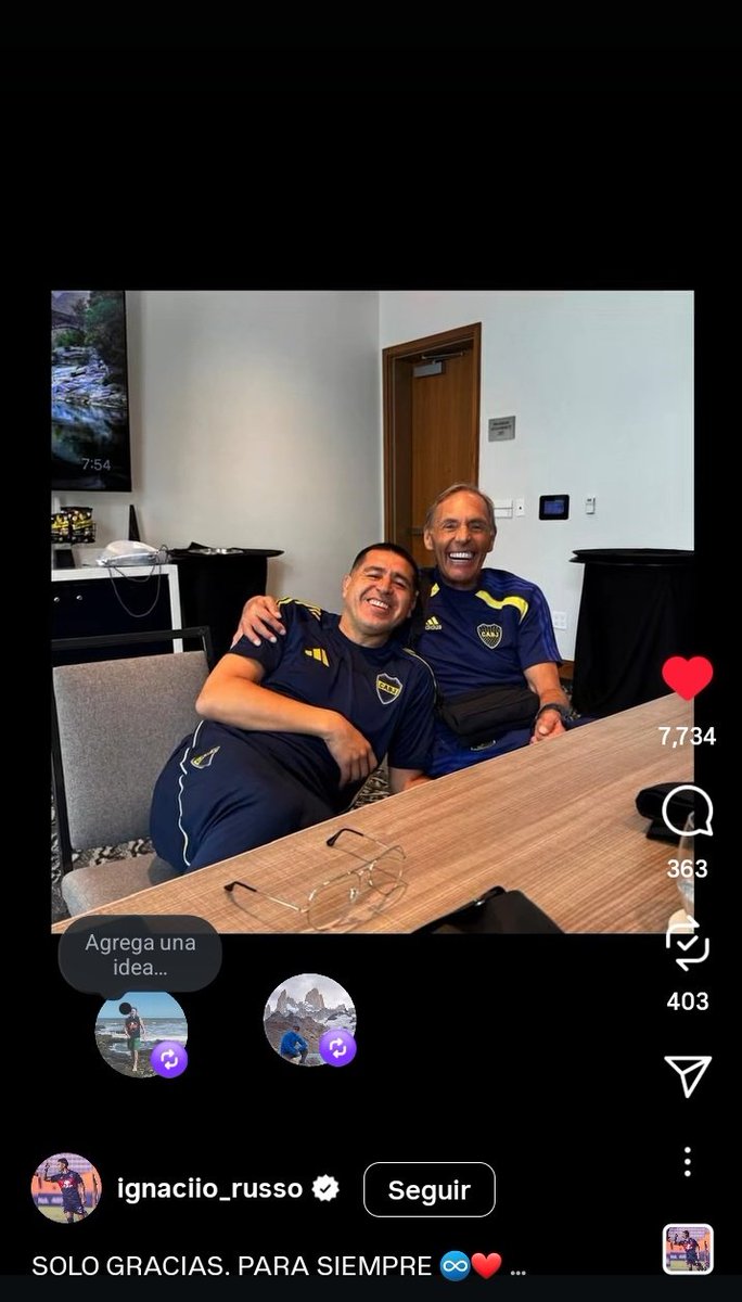 La familia de Russo confirma todo lo que se habló en la semana, el último deseo de Russo fue dirigir a Boca y Riquelme se lo cumplió. Club enorme, gigante, eterno. Recuerden la idiosincrasia de Boca Juniors va más allá de ganar un campeonato o una libertadores, somos esto