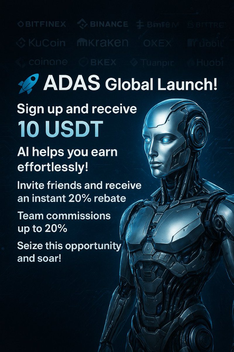 logixis's tweet image. 🚀 2025&apos;s newest project | Long-term stability. 💎 Officially launched. 1️⃣ Sign up and receive a 10 USDT bonus. 2️⃣ Purchase 5 free AI models. 3️⃣ Daily cash tasks. 4️⃣ Recommend friends to join and get 20% referral bonus immediately
Click to register:ad.as-b.it.com/#/reg?a=9566034
