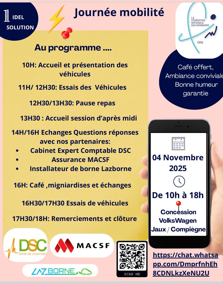 Les #idel et la voiture... toute une histoire ! Venez nombreux le 4 novembre et réduisez vos charges tout en bénéficiant d'un nouvel outil de travail !
