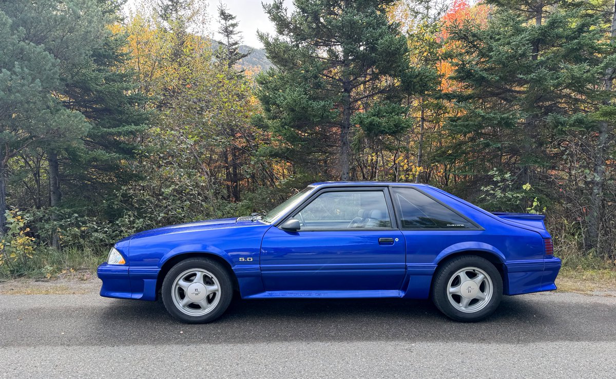 DonnieOK's tweet image. Showin&apos; the #FoxBody some love today.  #FordMustang #FoxBodyMustang #Newfoundland 1990 and lookin&apos; good for her age.  No #winter driving means so much to our vehicles.