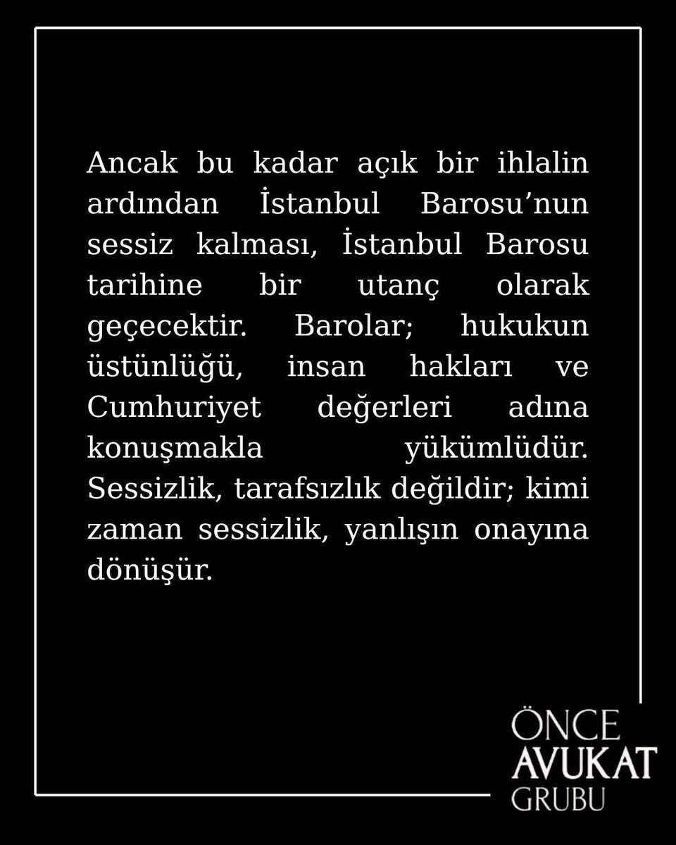 Hikmetomeroglu's tweet photo. 7 Ekim 2025’te TBMM’de atılan terör örgütü lehine sloganlara ve İstanbul Barosu’nun devam eden sessizliğine dair açıklamamızdır https://t.co/XmUp2mmlqq